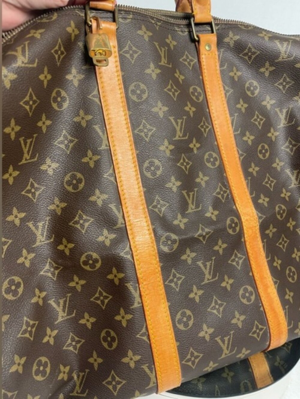 Authentic LOUIS VUITTON MONOGRAM KEEPALL TRAVEL DUFFLE BAG - Picture 5 of 15